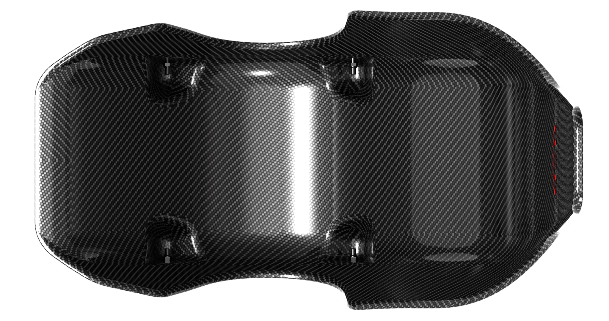 X1 sedile monoscocca in fibra di carbonio