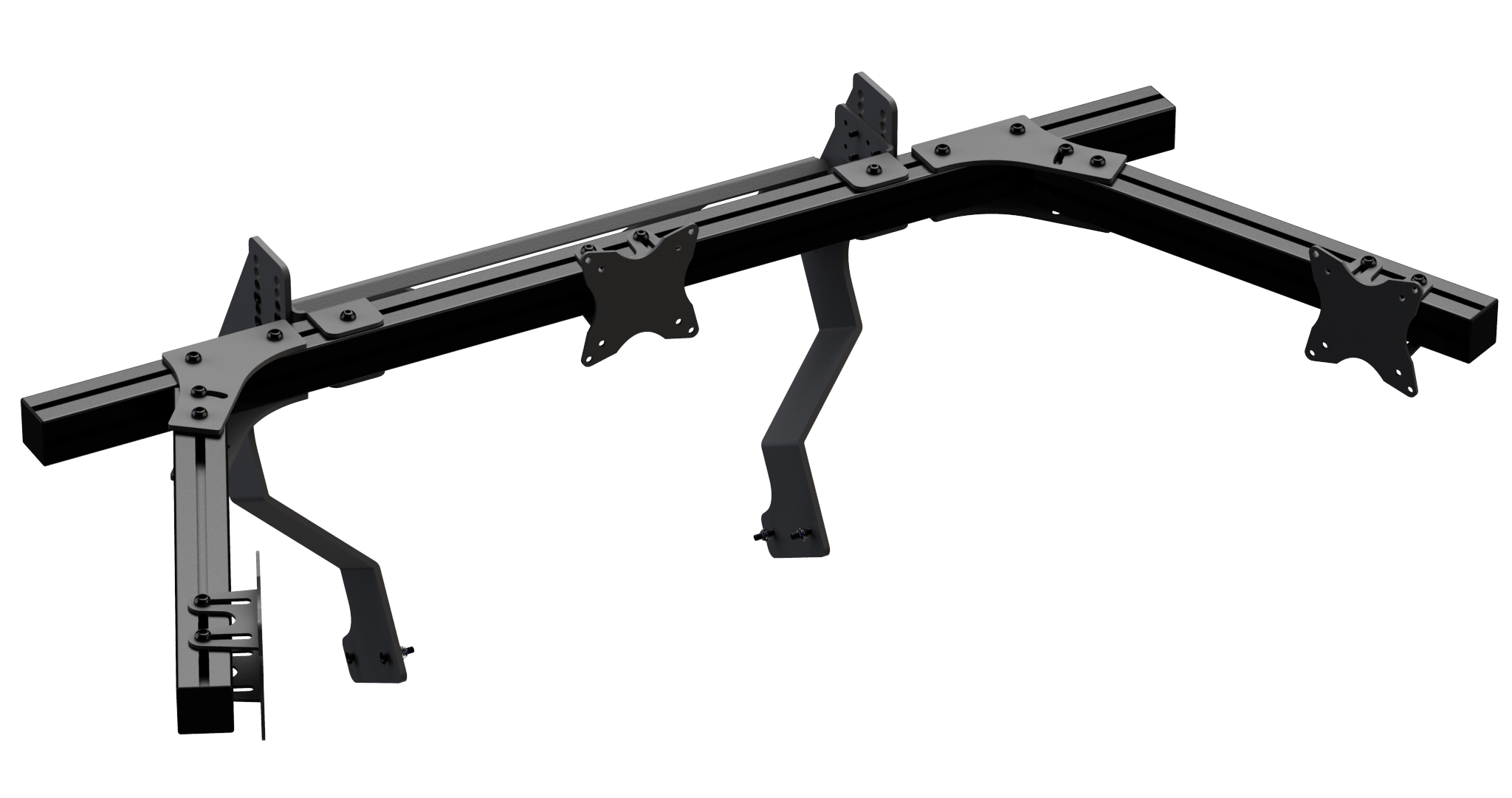 GT MONITOR STAND INTEGRATED TRIPLE